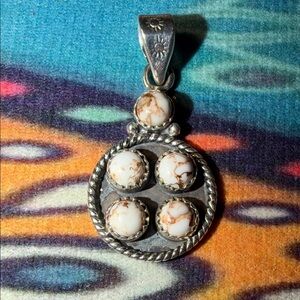 Sterling Silver and Wild horse jasper Pendant